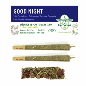 CĂŽne prĂ©-roulĂ© | MĂ©lange de plantes & fleurs CBD âGOOD NIGHTâ - X2 CĂŽne prĂ©-roulĂ© | MĂ©lange de plantes & fleurs CBD âGOOD NIGHTâ - X2