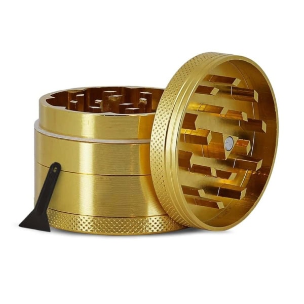 Grinder or | doré en alu pour herbes, plantes sèches et CBD Grinder or | doré en alu pour herbes, plantes sèches et CBD