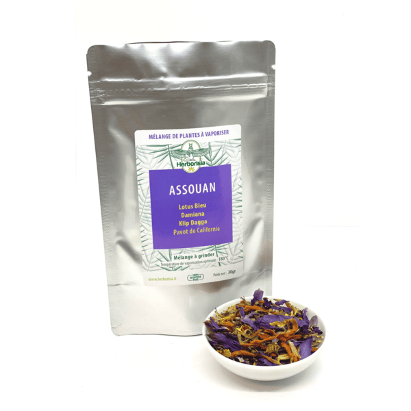 Substitut de tabac | Mélange de plantes à vaporiser 100% naturelles sans CBD “ASSOUAN” Substitut de tabac | Mélange de plantes à vaporiser 100% naturelles sans CBD “ASSOUAN”