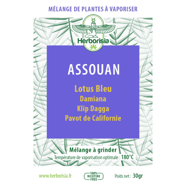 Substitut de tabac | Mélange de plantes à vaporiser 100% naturelles - “ASSOUAN” Substitut de tabac | Mélange de plantes à vaporiser 100% naturelles - “ASSOUAN”