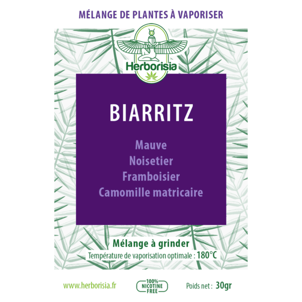 Substitut de tabac | Mélange de plantes à vaporiser 100% naturelles - “BIARRITZ” Substitut de tabac | Mélange de plantes à vaporiser 100% naturelles - “BIARRITZ”
