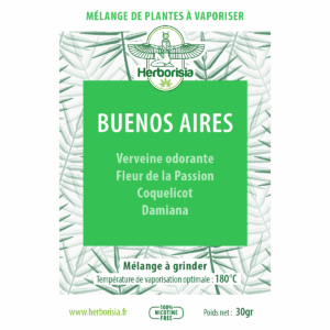 Substitut de tabac | MĂ©lange de plantes Ă vaporiser 100% naturelles - âBUENOS AIRESâ Substitut de tabac | MĂ©lange de plantes Ă vaporiser 100% naturelles - âBUENOS AIRESâ