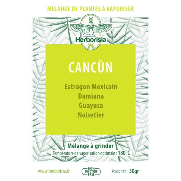 Substitut de tabac | Mélange de plantes à vaporiser 100% naturelles - “CANCUN” Substitut de tabac | Mélange de plantes à vaporiser 100% naturelles - “CANCUN”