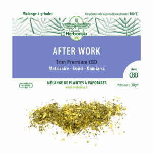 Substitut de tabac | Mélange 100% naturel de plantes à vaporiser et CBD - “After Work” Substitut de tabac | Mélange 100% naturel de plantes à vaporiser et CBD - “After Work”