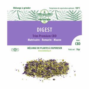 Substitut de tabac | MĂ©lange 100% naturel de plantes Ă vaporiser et CBD - âDigestâ Substitut de tabac | MĂ©lange 100% naturel de plantes Ă vaporiser et CBD - âDigestâ