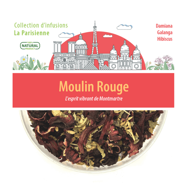 Tisane à offrir "Moulin Rouge" - Collection La Parisienne Tisane à offrir "Moulin Rouge" - Collection La Parisienne