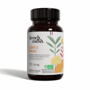 Nouvelle collaboration - French Mush & Herborisia Paris 1 Extrait de Lion's mane biologique en gélule - Champignon médicinal