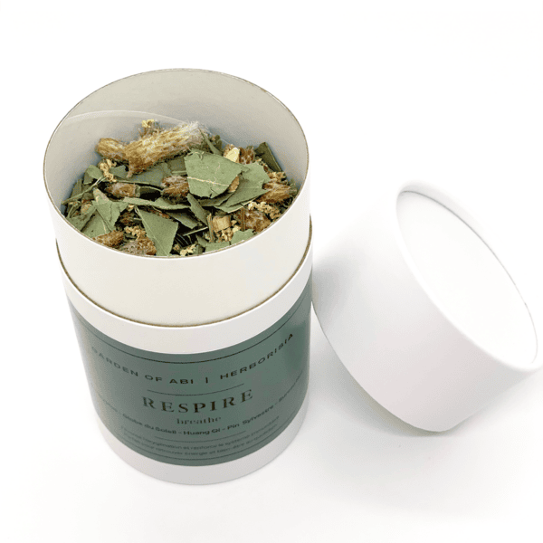 RESPIRE-Boite ouverte-1200x1200 Infusion "RESPIRE" - Collection Garden Of Abi & Herborisia | Oxygénation & Immunité