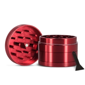 Grinder rouge en alu pour herbes, plantes sèches et CBD Grinder rouge en alu pour herbes, plantes sèches et CBD