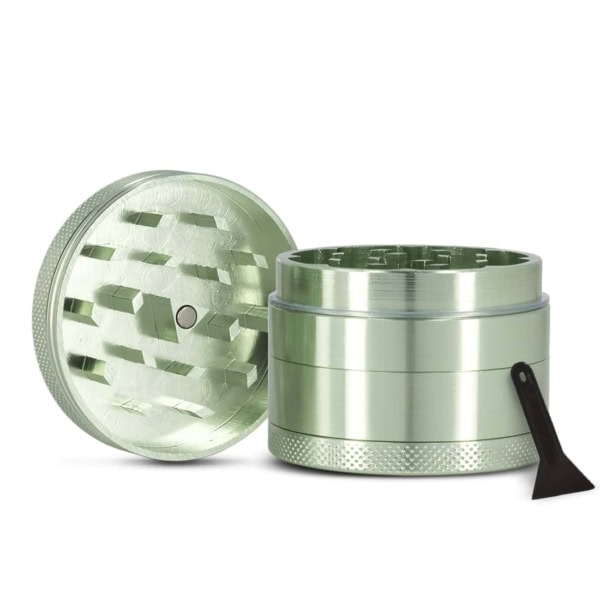 Grinder vert clair en alu pour herbes, plantes sèches et CBD Grinder vert clair en alu pour herbes, plantes sèches et CBD