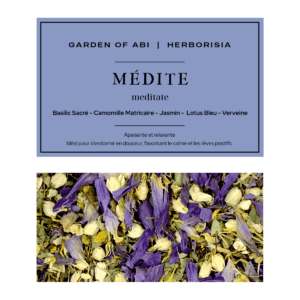 Infusion MÉDITE - Sommeil - Garden Of Abi & Herborisia Infusion MÉDITE - Sommeil - Garden Of Abi & Herborisia
