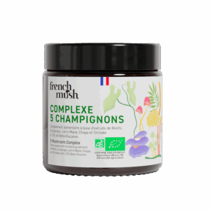Complexe 5 champignons bio French Mush en poudre - Champignon médicinal Complexe 5 champignons bio French Mush en poudre - Champignon médicinal
