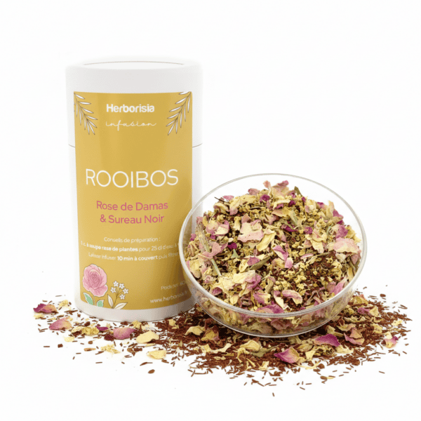 Infusion Rooibos BIO - Rose de Damas & Sureau Noir | Allergies Infusion Rooibos BIO - Rose de Damas & Sureau Noir | Allergies