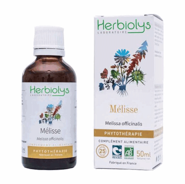 Teinture mère | Extrait de plante - Mélisse BIO - Herbiolys Teinture mère | Extrait de plante - Mélisse BIO - Herbiolys