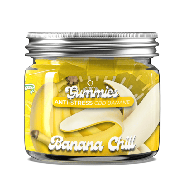 Gummies CBD Anti-Stress - Banana Chill - 20mg CBD, GABA & Magnésium par gummy Gummies CBD Anti-Stress - Banana Chill - 20mg CBD, GABA & Magnésium par gummy