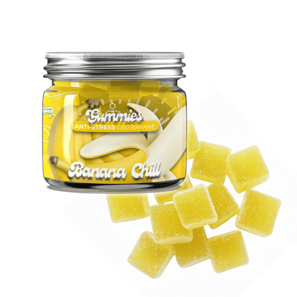 Gummies CBD Anti-Stress - Banana Chill - 20mg CBD, GABA & Magnésium par gummy Gummies CBD Anti-Stress - Banana Chill - 20mg CBD, GABA & Magnésium par gummy