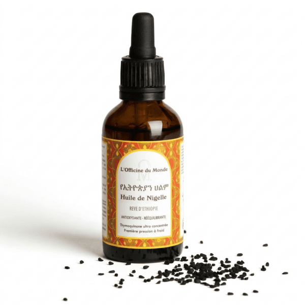 Huile de Nigelle d'Ethiopie 50ml | 11% thymoquinone Huile de Nigelle d'Ethiopie 50ml | 11% thymoquinone
